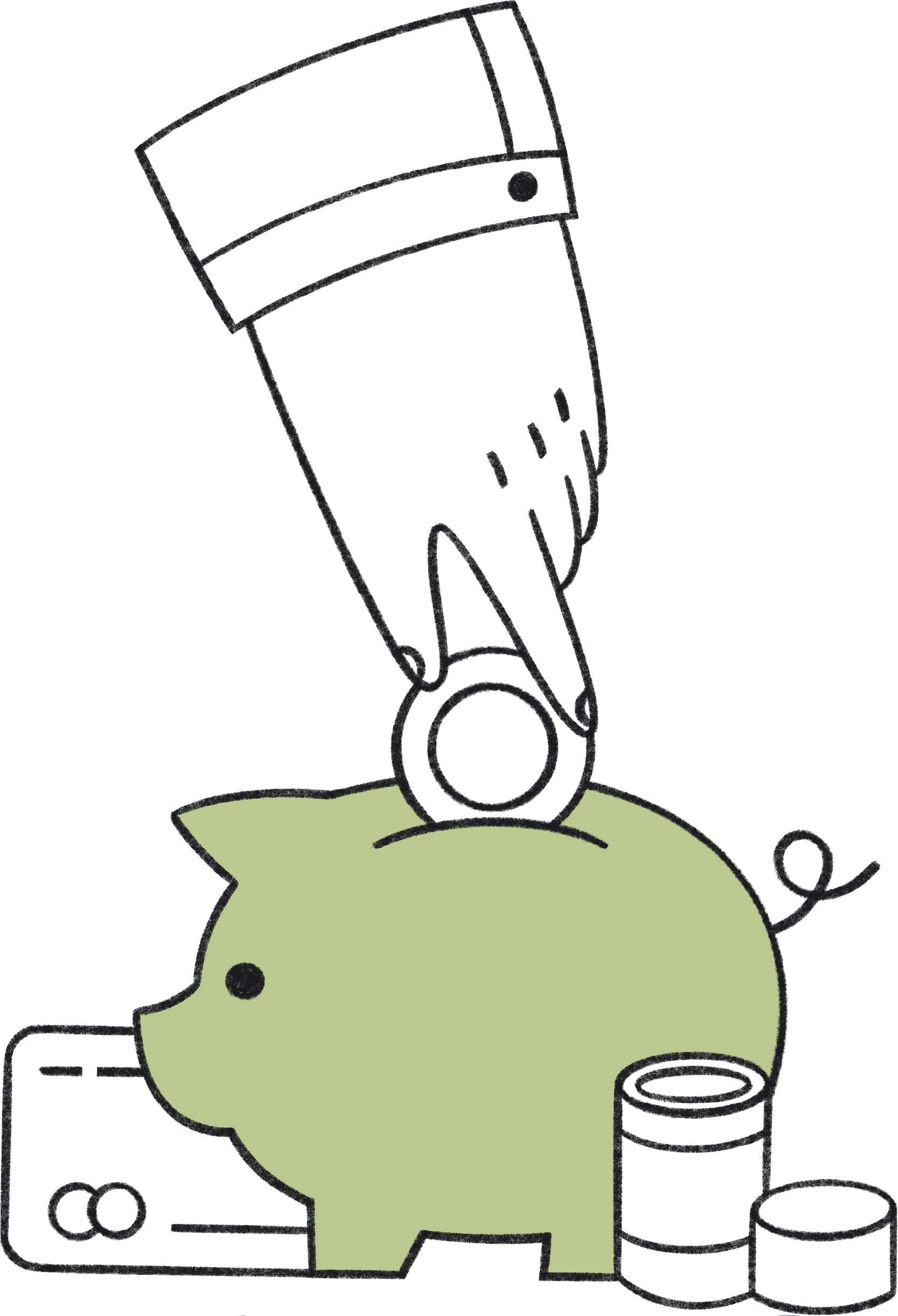 Ilustracion de ahorros o ingresos extra